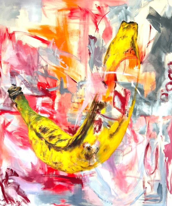 Crooked banana in metaverse